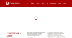 Desktop Screenshot of donnaserdula.com
