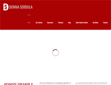 Tablet Screenshot of donnaserdula.com